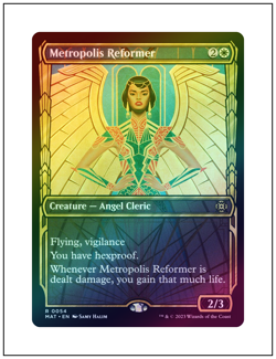 1x Metropolis Reformer, Foil, Showcase Art, Magic MTG NM - Image 1