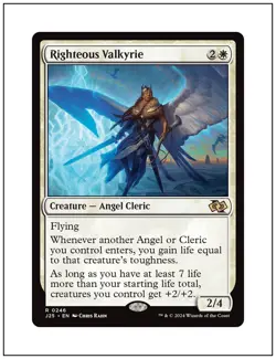 1x Righteous Valkyrie, Magic the Gathering MTG NM - Image 1