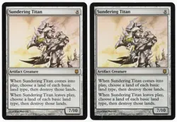 Sundering Titan x2 2x 2004 Darksteel Colorless Artifact Creature MTG SP - NM AZ2 - Image 1