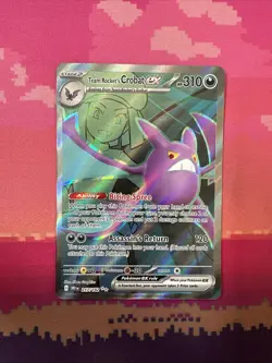 Pokemon Card Team Rocket's Crobat ex 217/182 Ultra Rare Destined Rivals NM - Image 1