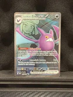 Team Rocket's Crobat Ex 217/182 Ultra Rare Full Art - Destined Rivals - Pokemon - Image 1