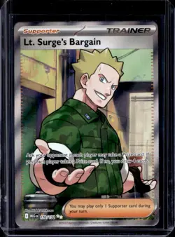 2025 Pokemon Mega Evolution Lt. Surge's Bargain Ultra Rare #170/132 - Image 1