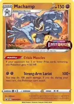 Machamp - SWSH243 - Pokemon Sword & Shield Promo PreRelease Holo Card NM - Image 1