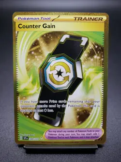 Pokemon TCG Gold Counter Gain 249/191 Surging Sparks Hyper Rare - Image 1