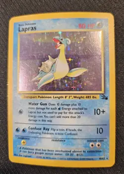 Pokemon Lapras 10/62 Fossil Holo - Image 1