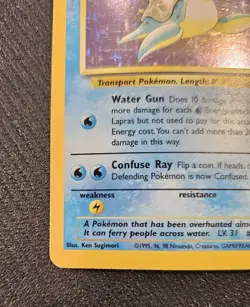 Pokemon Lapras 10/62 Fossil Holo - Image 3