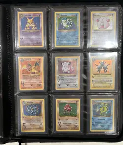 Pokemon Complete Shadowless Base Set. +Red Cheek Pika. LP - Image 1