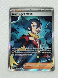 Grimsley's Move - 120/094 Ultra Rare Holo ME02: Phantasmal Flames Pokemon NM - Image 1