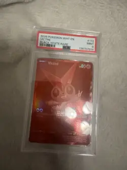 Pokemon Victini Sv: White Flare Black White Rare Holo 172/086 PSA 9 2025 - Image 1