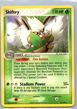 Pokemon TCG Shiftry 25/107 EX Deoxys Rare non-holo MP - Image 1