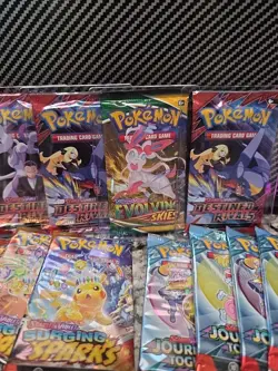 16x Evolving Skies Booster Pack LOT Destined Rivals Surging Journey Pokemon 🔥🔥 - Image 2