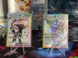 Pokemon Umbreon and Espeon Black Star Promo SVP175 SVP176 Figure Collection NM/M - Image 1