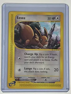 Pokemon TCG Aquapolis Eevee 75/147 Non Holo E-Reader Never Been Played - Image 1