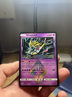 Pokemon TCG Giratina Prism Star 58/156 Prism Rare Sun Moon Ultra Prism - Image 1