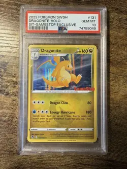 Dragonite 131/195 PSA 10 GameStop Exclusive Stamp Pokemon Slab - Image 1