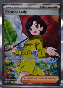 Pokemon TCG Paradox Rift Parasol Lady 238/182 Full Art Rare - Image 1