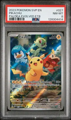 2023 Pokemon SVP en Pikachu Paldea Evolved ETB Promo #27 - Image 1