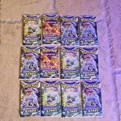 12x Pokemon TCG Brilliant Stars Booster Packs - 12 PACKS NEW SEALED Unweighed - Image 1