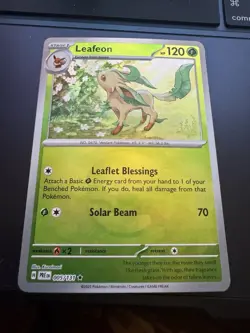 Pokemon TCG - Pokeball Holo Leafeon 5/131 - Prismatic Evolutions 2025 - Image 1