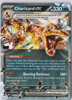 STAMPED Charizard ex 125/197 Pokemon Prise Pack Play! Stamp Series 4 NM - Image 1