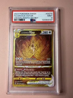 Pokemon TCG Arceus VSTAR Crown Zenith GG70/GG70 Secret Rare PSA 9 - Image 1