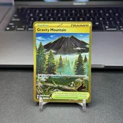 Gravity Mountain - Pokemon TCG 250/191 Sv08: Surging Sparks Holo Hyper Rare NM/M - Image 1