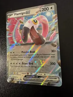 Flamingo ex 160/191 Holo Double Rare Pokemon TCG Surging Sparks NM - Image 1