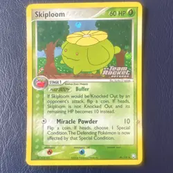 Pokemon Skiploom EX Team Rocket Returns 49/109 Reverse Holo Uncommon - DMG - Image 1