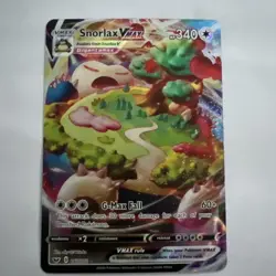 Pokemon TCG Snorlax VMAX Sword & Shield Base Set 142/202 - Image 1