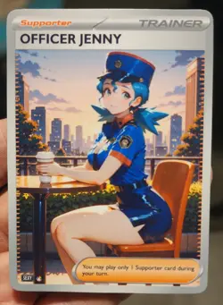 Officer Jenny - Pokemon - Goddess - DIY - Full Art - Glossy - Trainer Card - Image 1