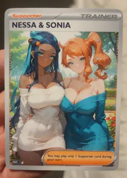 Nessa - Sonia - Pokemon - Goddess - DIY - Full Art - Glossy - Trainer Card - Image 1
