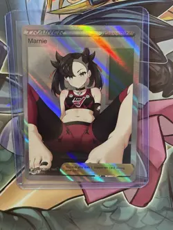 Pokemon Marnie Anime Waifu Custom DIY Trainer Art Sexy Pokemon card - Image 1