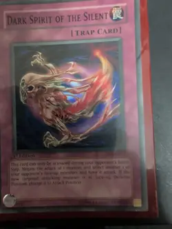 Dark Spirit of the Silent LON-079 1st Edition Yugioh Rare Trap Card - Image 3