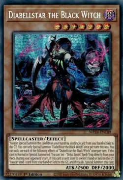 Yugioh! LP Diabellstar the Black Witch - MP24-EN109 - Prismatic Secret Rare - 1s - Image 1