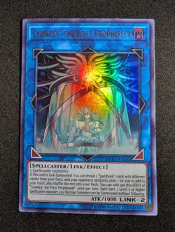 Yugioh Crowley, the First Propheseer DUPO-EN028 Unlimited Edition Ultra Rare NM - Image 1