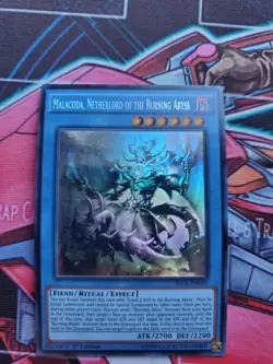 Yugioh Malacoda, Netherlord Of The Buring Abyss SECE-EN085 Ghost Rare 1st Ed NM - Image 2