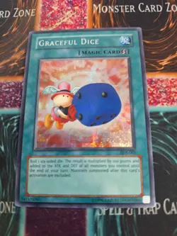 Yugioh Graceful Dice EDS-002 Prismatic Secret Rare Unlimited NM/LP - Image 1
