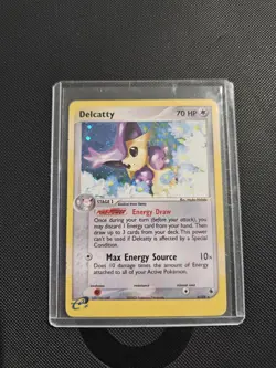 Pokemon TCG Delcatty EX Ruby & Sapphire Holo Card 5/109 Rare MP - Image 1