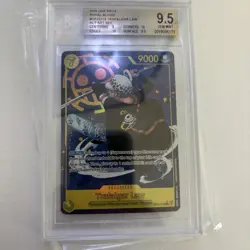 One Piece TCG Trafalgar Law OP10-119 Parallel Alt Art Royal Blood BGS 9.5 -crack - Image 1