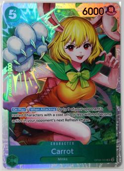 Carrot (Reprint) OP08-023 SR One Piece Foil NEW Premium Best Vol 2 - Image 1