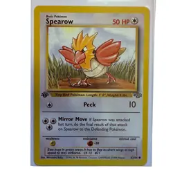 Pokemon Spearow 1st Edition 62/64 Jungle WOTC 1999 Pokemon Common Card NM-MT - Image 1