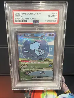 2023 POKEMON JAPANESE SV4A-SHINY TREASURE EX SPECIAL ART RARE #347 MEW EX PSA 10 - Image 1