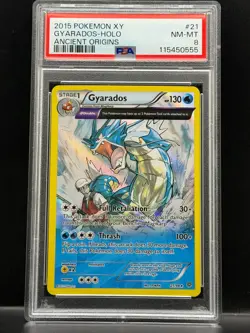 Gyarados Holo Ancient Origins 2015 Pokemon XY #21 PSA 8 NM-MT - Image 1