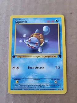 Squirtle 68/82 Team Rocket 1st Edition Pokemon TCG WOTC Vintage - Image 1