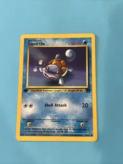 Pokemon TCG Squirtle Team Rocket 68/82 1st Edition Common Card LP WOTC Vintage - Image 1
