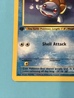 Pokemon TCG Squirtle Team Rocket 68/82 1st Edition Common Card LP WOTC Vintage - Image 4