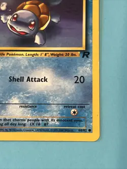 Pokemon TCG Squirtle Team Rocket 68/82 1st Edition Common Card LP WOTC Vintage - Image 5