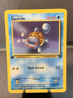 Pokemon TCG Squirtle 1st Edition Team Rocket Common Non Holo 68/82 WOTC VTG 2000 - Image 1