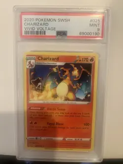 2020 Pokemon SWSH Charzard Vivid Voltage #025/185 PSA 9 Mint - Image 4