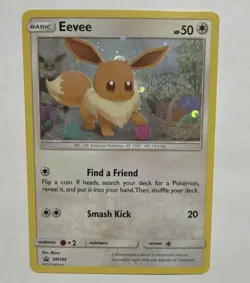 Pokemon Eevee Cosmos Holo Rare 2019 SM184 Black Star Promo MP - Image 1